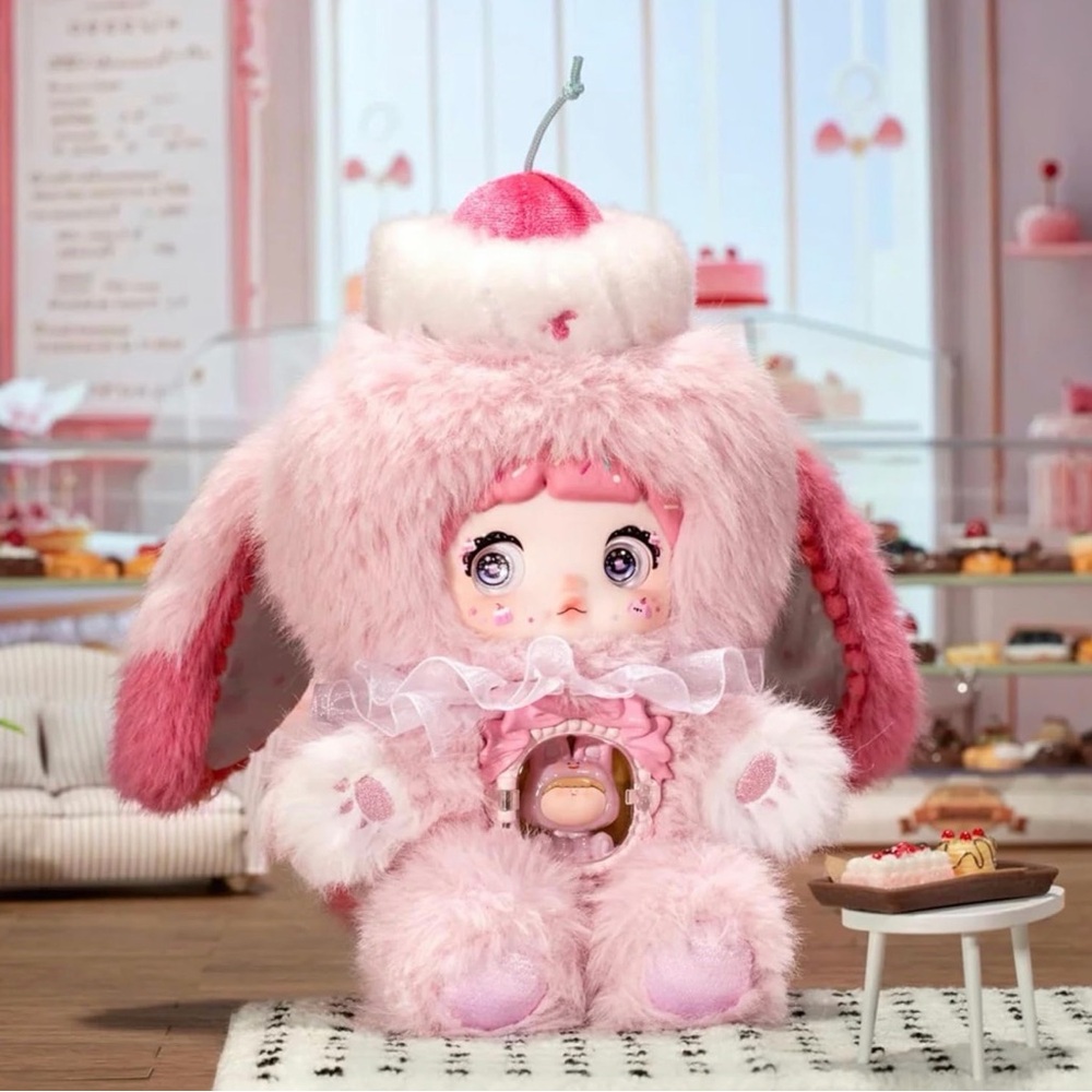 Nommi BERRY POP 🍒 Cherry Pudding Bite of Sweetheart Blind Box Plush Keychain
